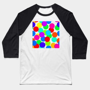 Rainbow Polka Dots Baseball T-Shirt